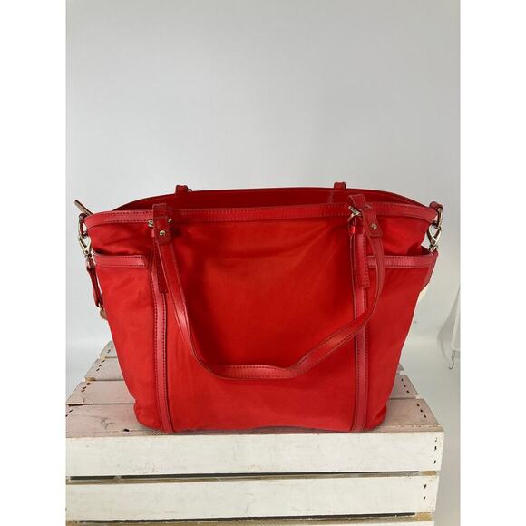 KATE SPADE LARGE ORANGE DIAPER BAG WITH CHANGING PAD (ASIS) - Picture 3 of 16